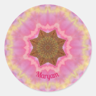 MARYAM ~ Pretty In Pink sticker personalised
