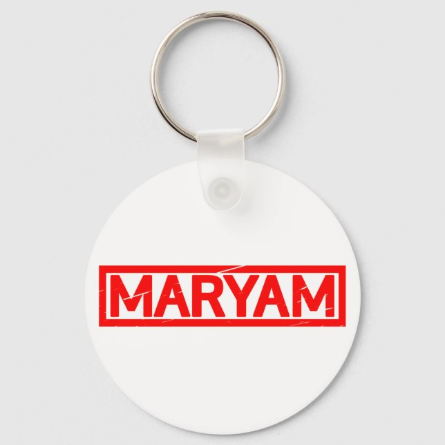 Maryam Stamp Key Ring (Front)