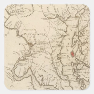 Maryland 6 square sticker