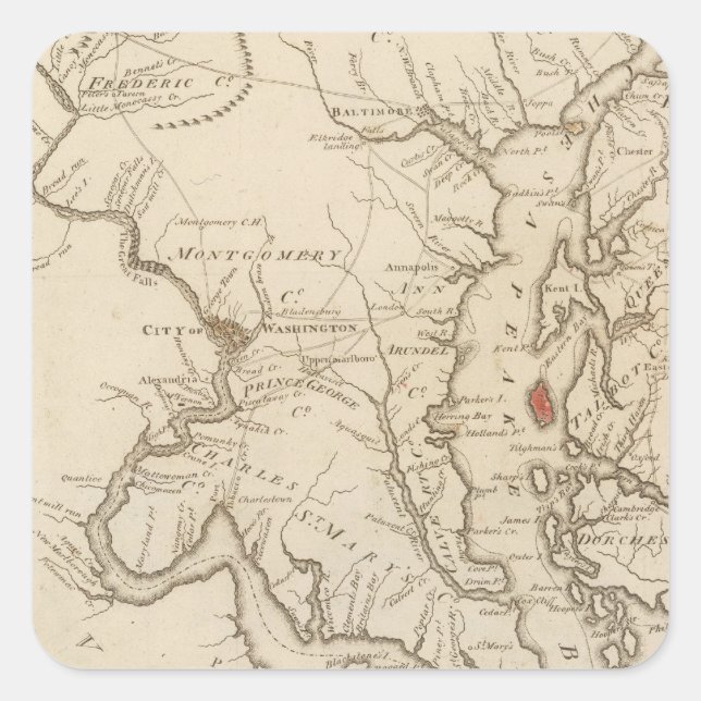 Maryland 6 square sticker (Front)