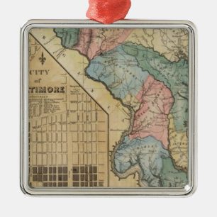 Maryland 8 metal tree decoration