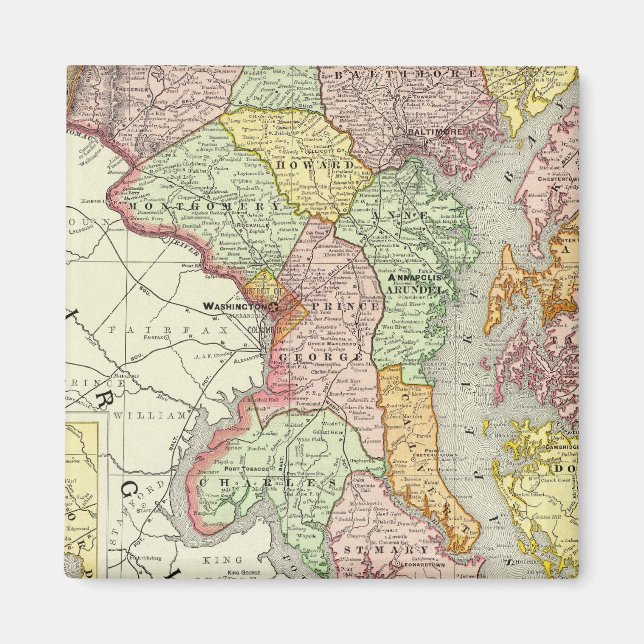 Maryland and Delaware Magnet (Front)