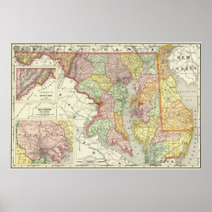 Maryland and Delaware Poster