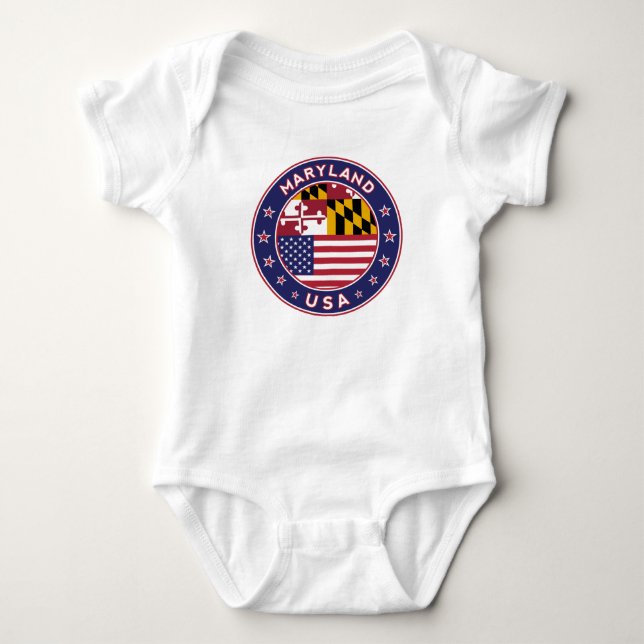Maryland Baby Bodysuit (Front)