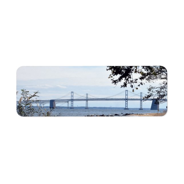Maryland Bay Bridge Return Address Labels (Front)