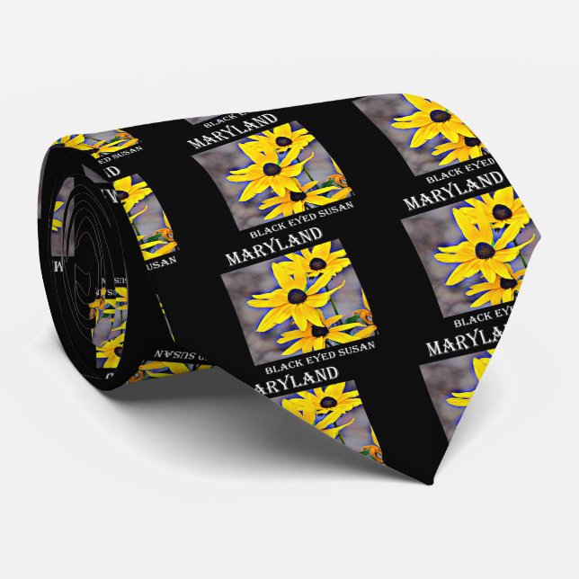 Maryland Black Eyed Susan Tie (Rolled)