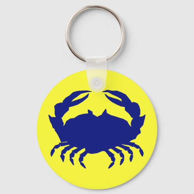 Maryland Blue Crab Key Ring (Front)