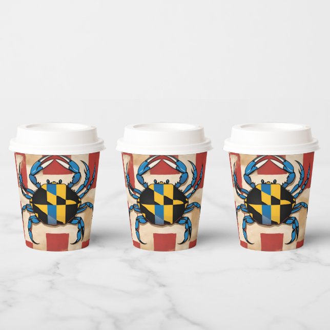 Maryland Blue Crab Paper Cups (Multi)