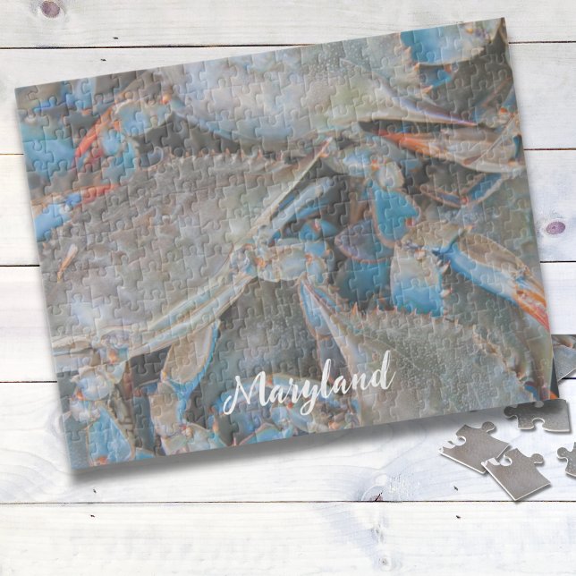 Maryland Blue Crab Personalised Puzzle (Maryland Blue Crab Puzzle...a fun relaxing good time, especially when on your vacation. Hang it!)