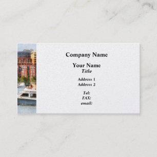 Maryland - Cabin Cruiser by Baltimore Skyline Business Card
