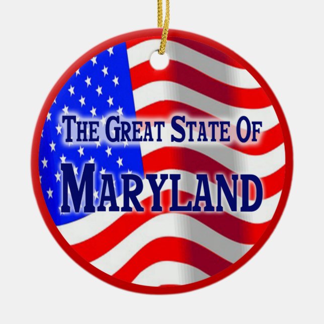 Maryland Ceramic Tree Decoration (Front)