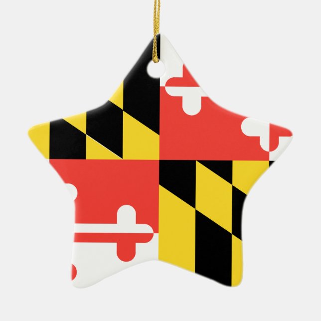 MARYLAND CERAMIC TREE DECORATION (Front)