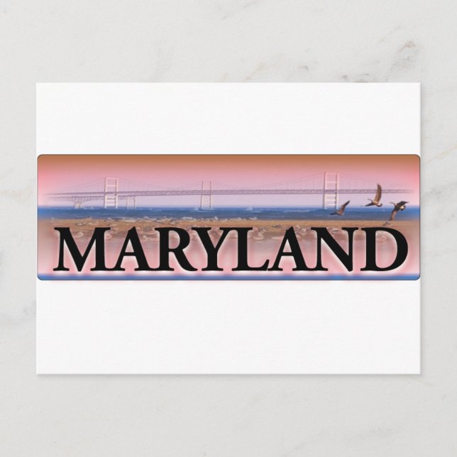 Maryland Chesapeake Bay Scene Postcard (Front)