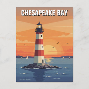 Maryland Chesapeake Bay Travel Postcard