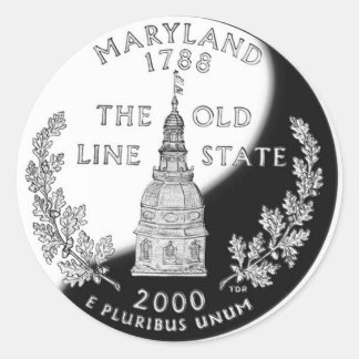 Maryland Classic Round Sticker