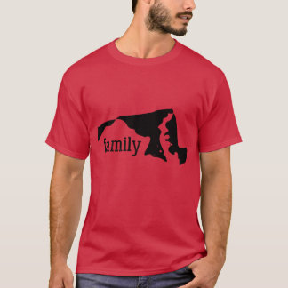 Maryland Cool Gift Family State Shirt Dark