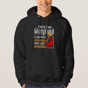 Maryland Crab Chesapeake Bay Blue Crab Men Women Hoodie