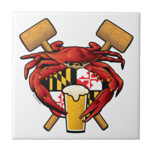 Maryland Crab Feast Crest Tile