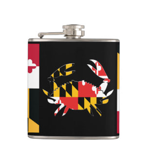 MARYLAND CRAB FLAGSK HIP FLASK
