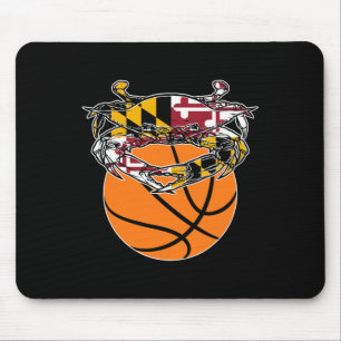 Maryland Crab State Pride Flag Gift - Bysketbyll A Mouse Pad