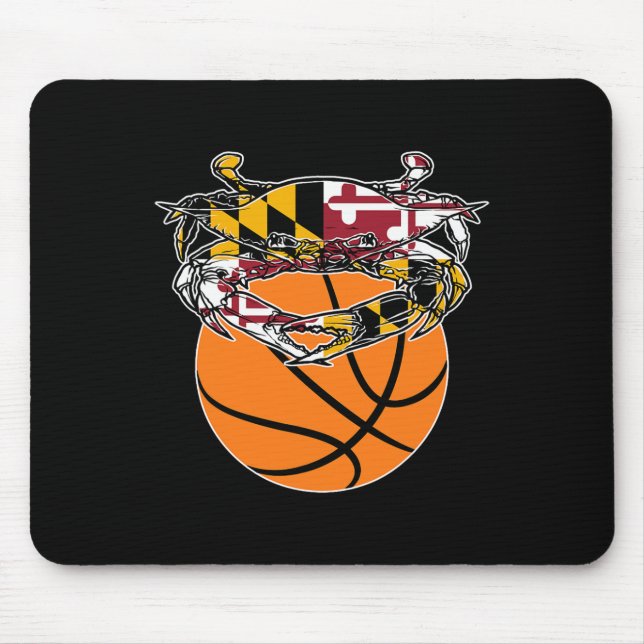 Maryland Crab State Pride Flag Gift - Bysketbyll A Mouse Pad (Front)