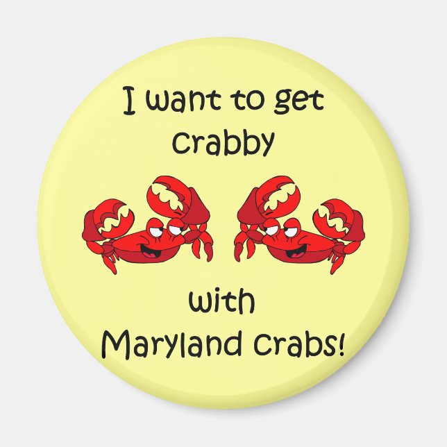 Maryland crabs magnet (Front)