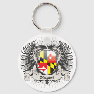 Maryland Crest Key Ring