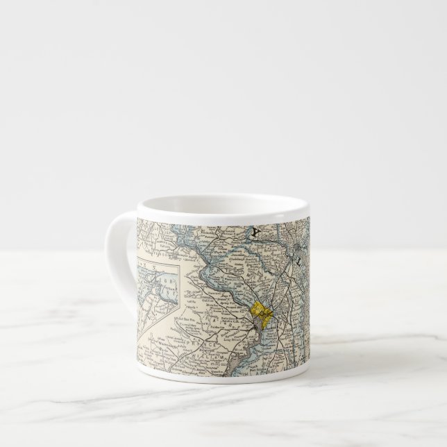 Maryland, DC, and Delaware Espresso Cup (Front Left)