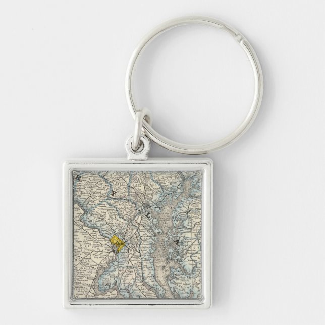 Maryland, DC, and Delaware Key Ring (Front)