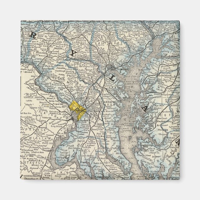 Maryland, DC, and Delaware Magnet (Front)
