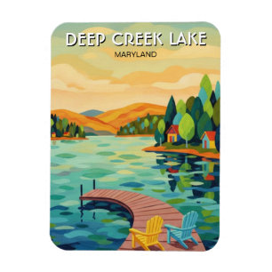 Maryland Deep Creek Lake Travel Magnet
