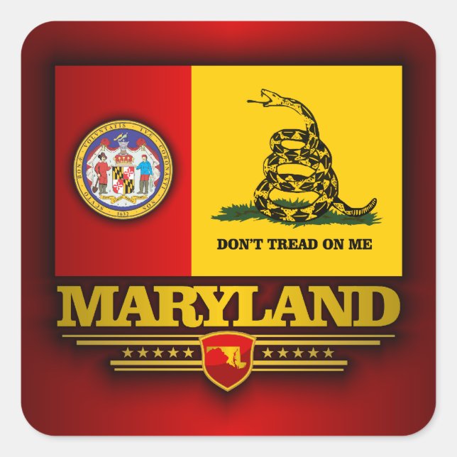 Maryland (DTOM) Square Sticker (Front)