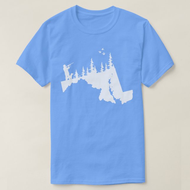 Maryland Duck Hunting Dog Gifts T-Shirt (Design Front)