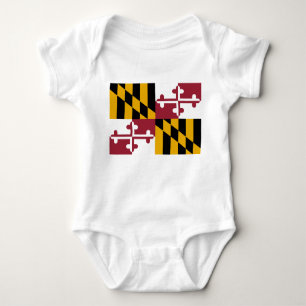Maryland Flag Baby Bodysuit