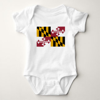 Maryland Flag Baby Bodysuit