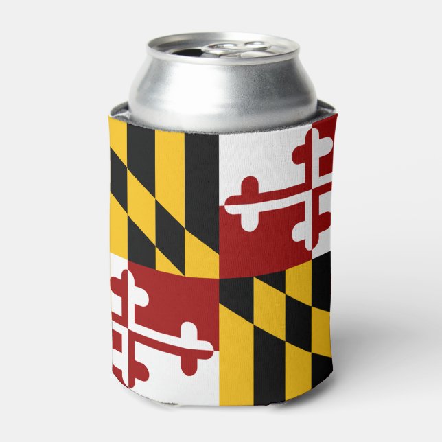 Maryland flag can cooler (Can Front)