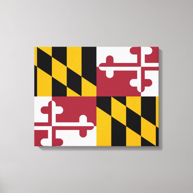 Maryland Flag Canvas Print (Front)