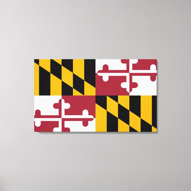 Maryland Flag Canvas Print (Front)