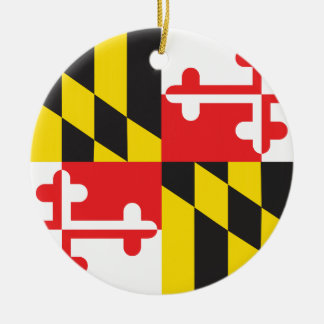 MARYLAND FLAG CERAMIC TREE DECORATION