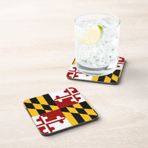 Maryland flag coaster