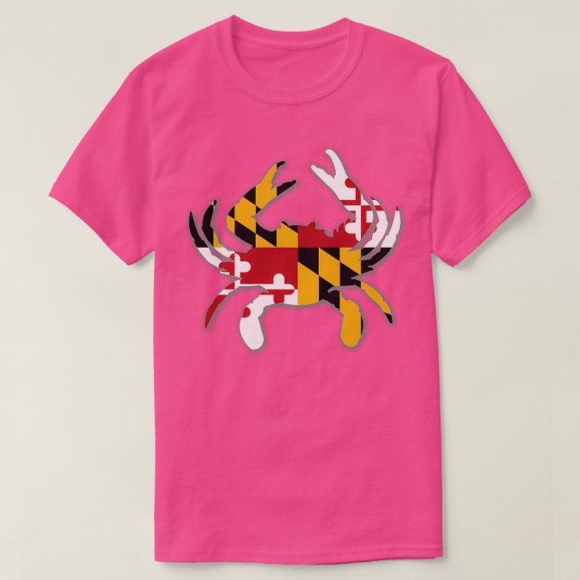 Maryland Flag Crab 5 T-Shirt (Design Front)