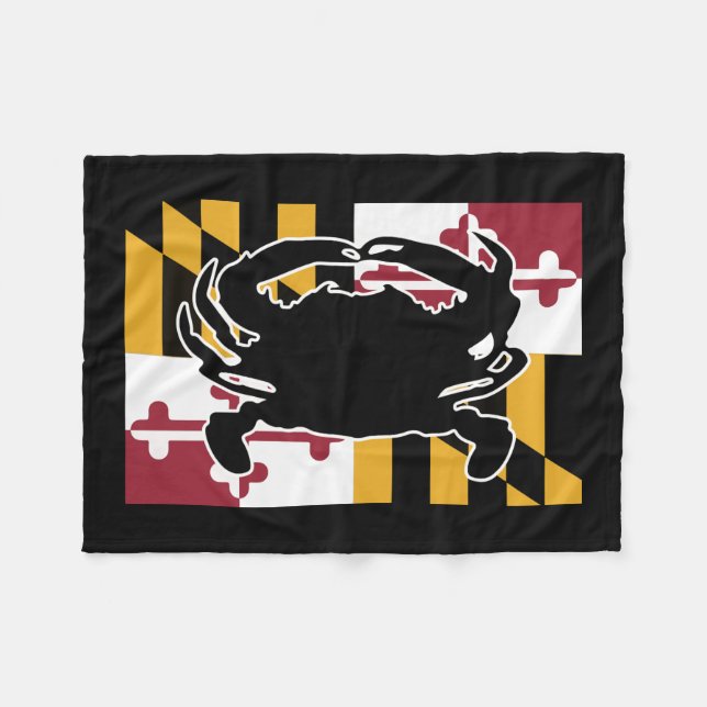 Maryland Flag/Crab blanket (Front (Horizontal))