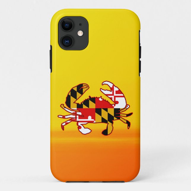 Maryland Flag Crab Case-Mate iPhone Case (Back)