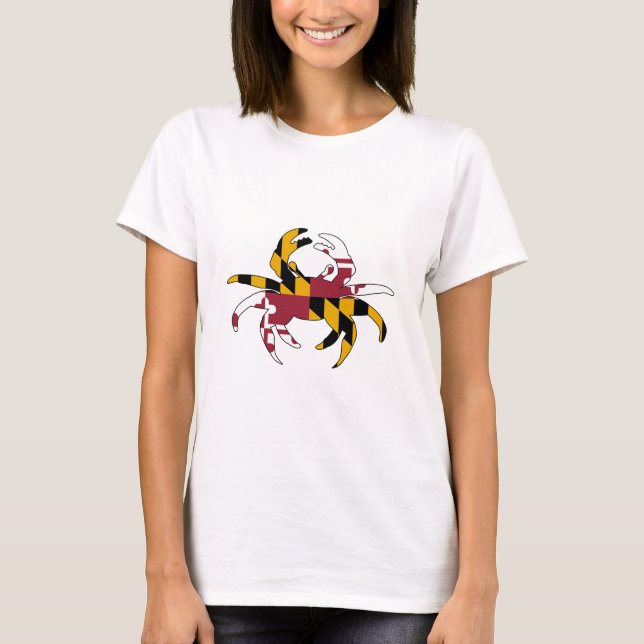 Maryland Flag Crab T-Shirt (Front)