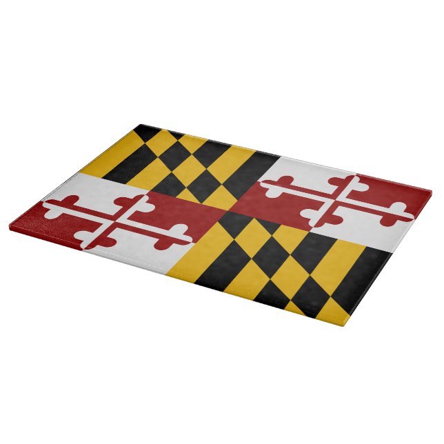 Maryland flag cutting board (Corner)