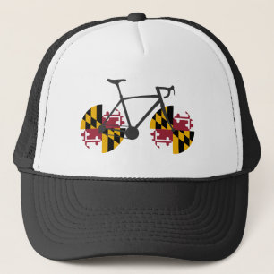 Maryland Flag Cycling Trucker Hat