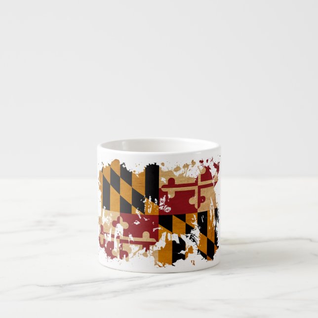 Maryland Flag Espresso Cup (Front)