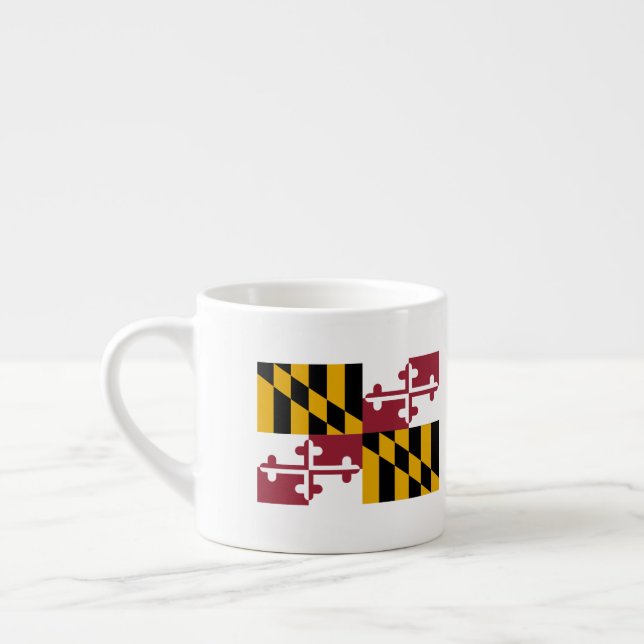 Maryland Flag Espresso Cup (Left)