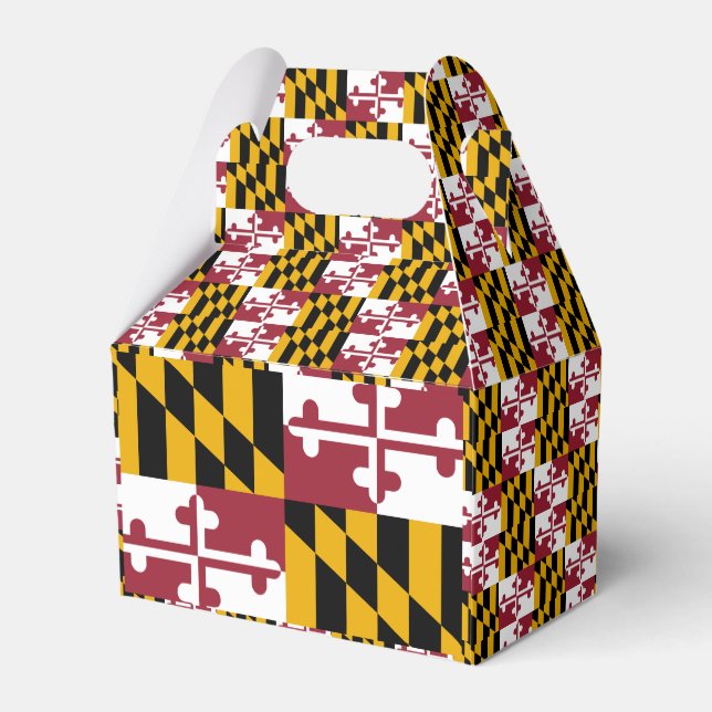 Maryland Flag Favour Box (Back Side)