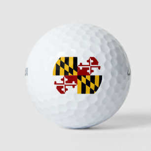 Maryland flag golf balls